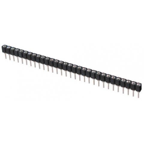 10) 30-PIN HI-REL SIP SOCKET, 0.1CTRS SNAPPABLE